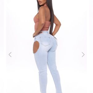 Cut Me A Deal Cut Out Jeans Fashion Nova